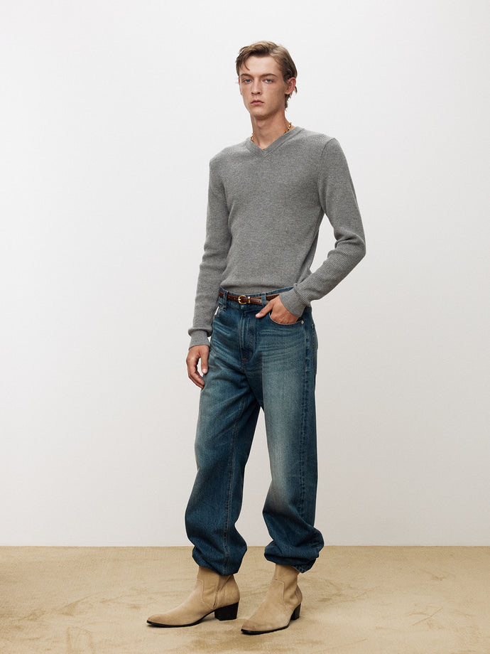 Tonywack - Straight-Leg Denim Jeans (Mid Blue) product image 5 | TRAB K-Fashion Australia