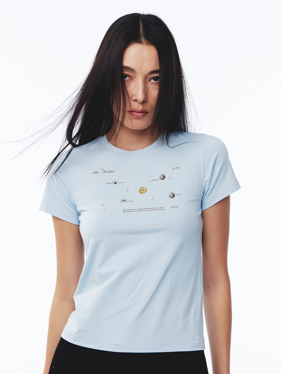 Kijun - Planet T-Shirt (Sky Blue) product image 3 | TRAB K-Fashion Australia