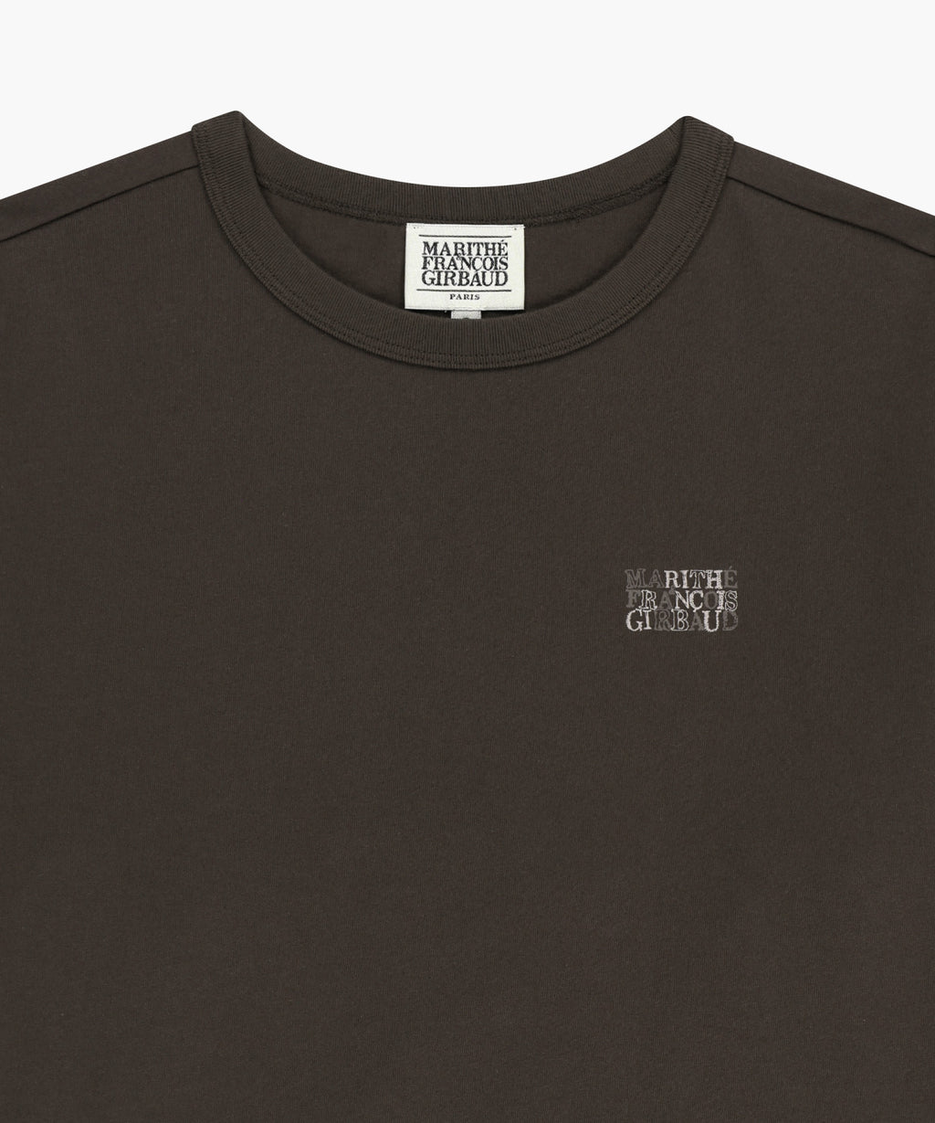 Marithe & Francois Girbaud - Back Graphic Long Sleeve Tee (Brown) product image 3 | TRAB K-Fashion Australia