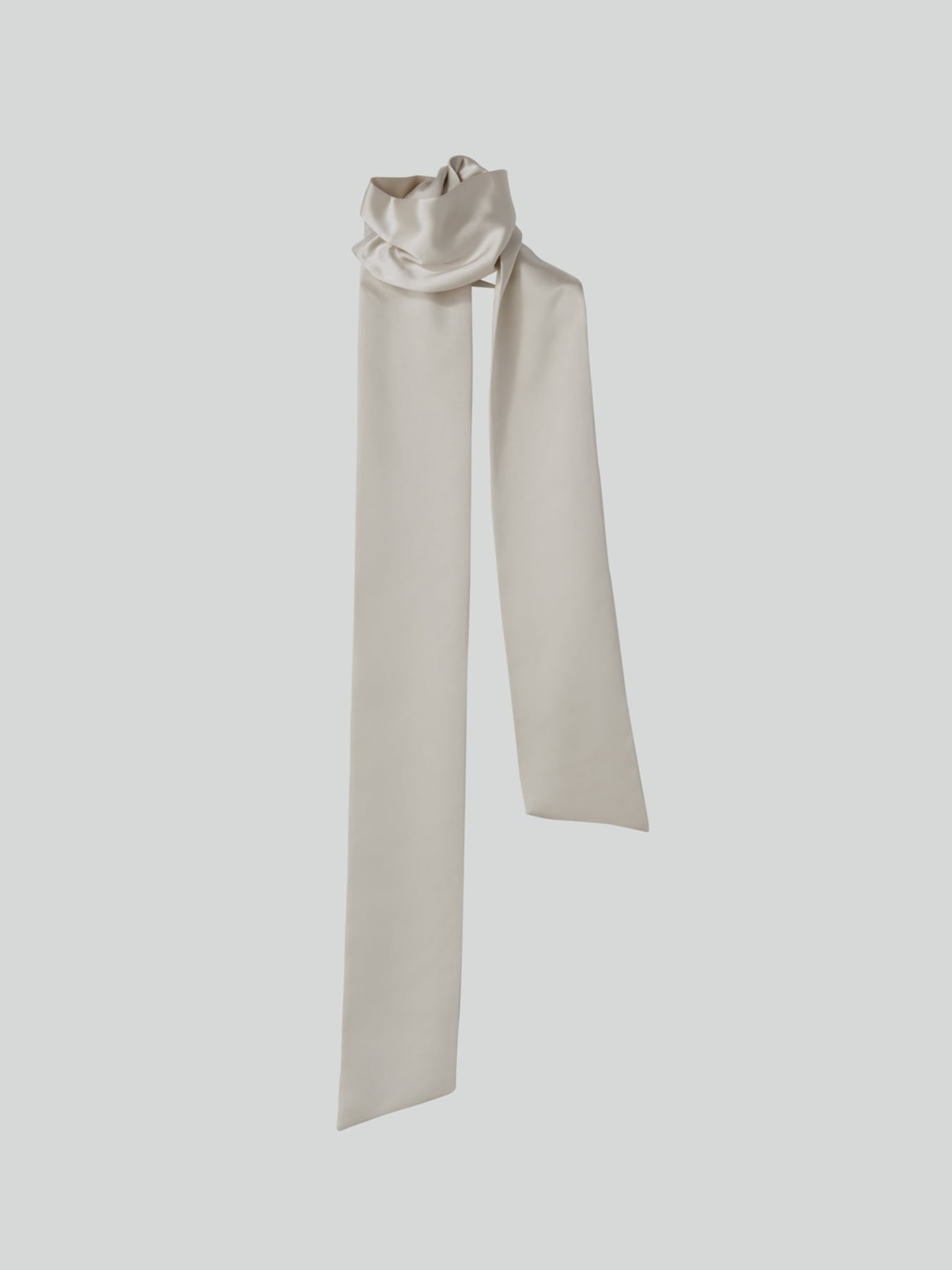 Recto - Open Back Scarf Satin Blouse (Pale Beige) product image 15 | TRAB K-Fashion Australia