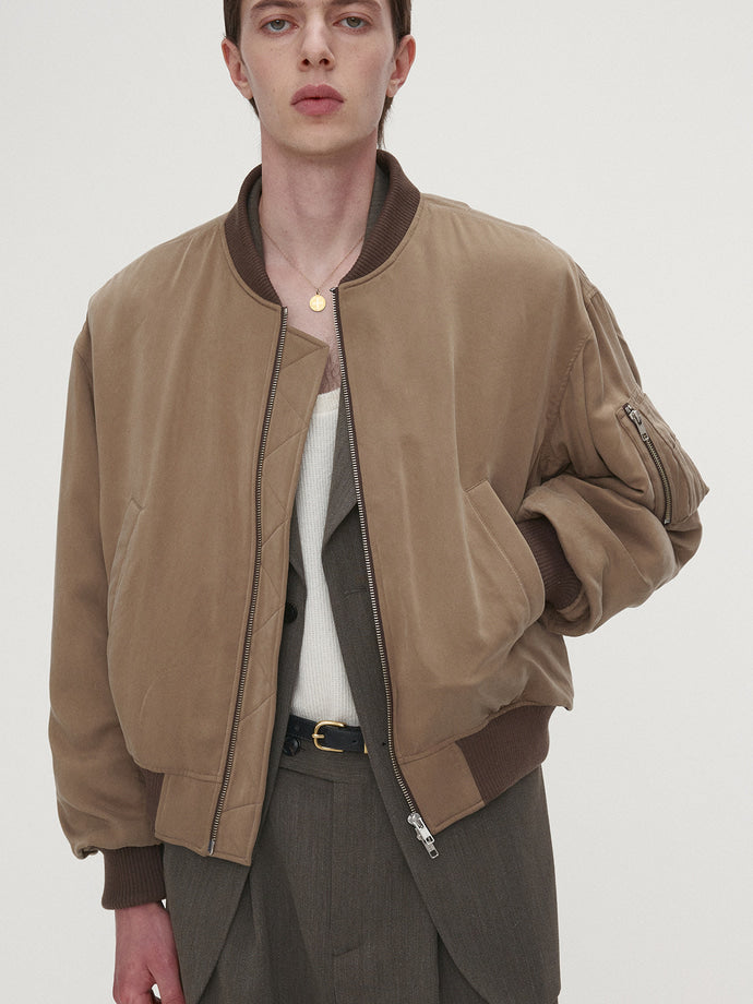 Tonywack - Rayon Twill Bomber Jacket (Sage) product image 5 | TRAB K-Fashion Australia