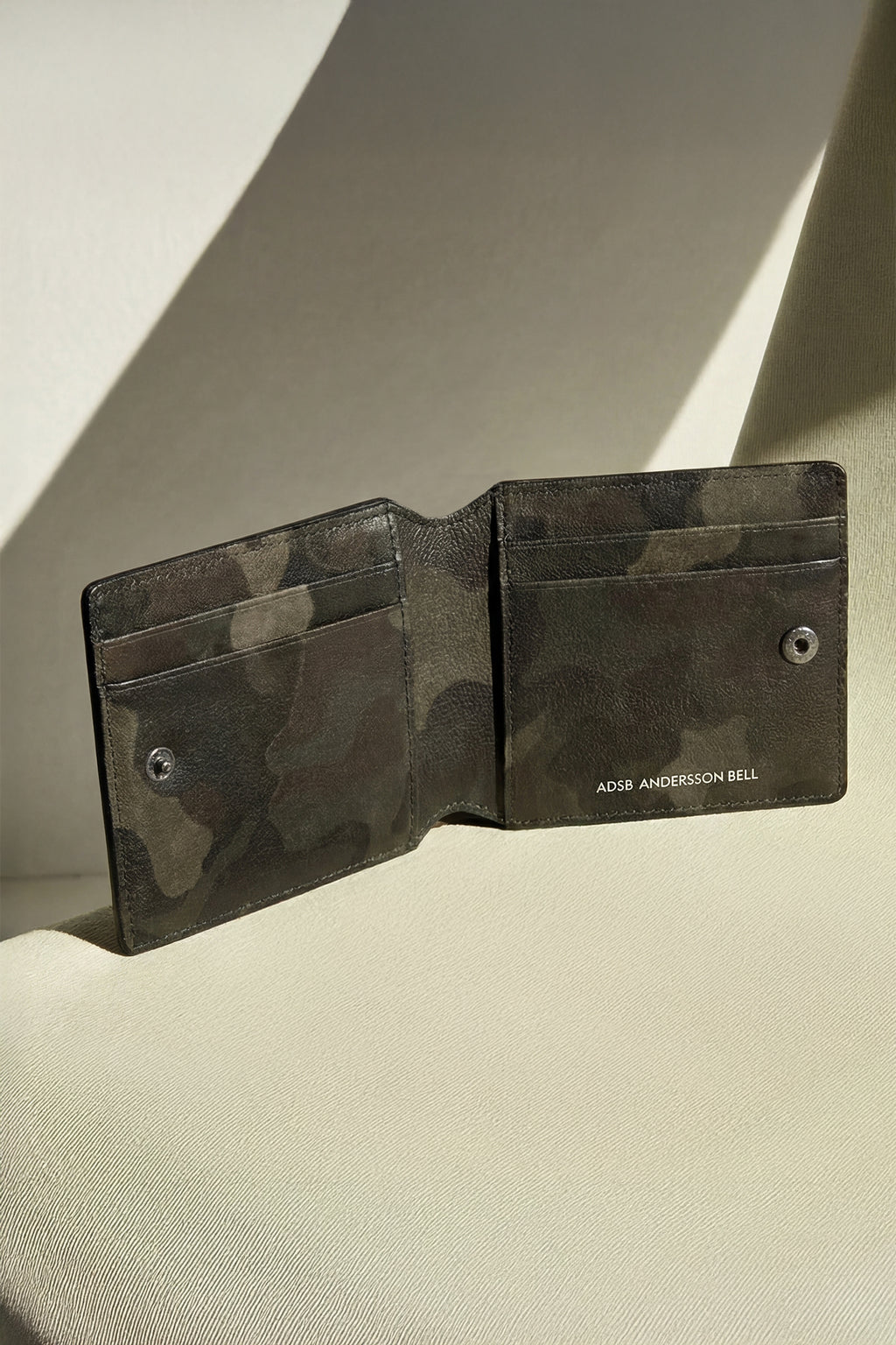 Andersson Bell - Camouflage Leather Zip Wallet (Green) product image 3 | TRAB K-Fashion Australia