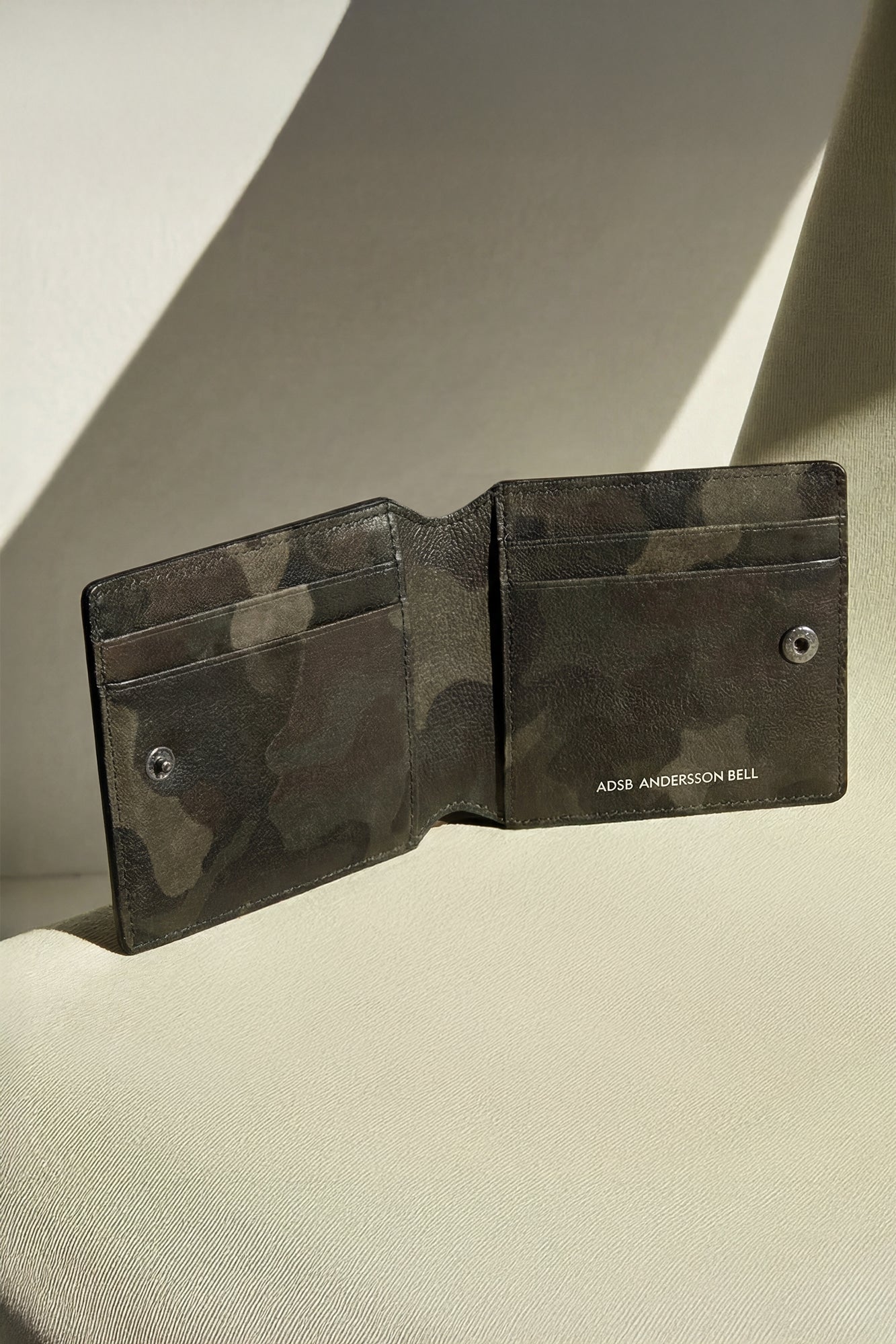 Andersson Bell - Camouflage Leather Zip Wallet (Green) product image 3 | TRAB K-Fashion Australia