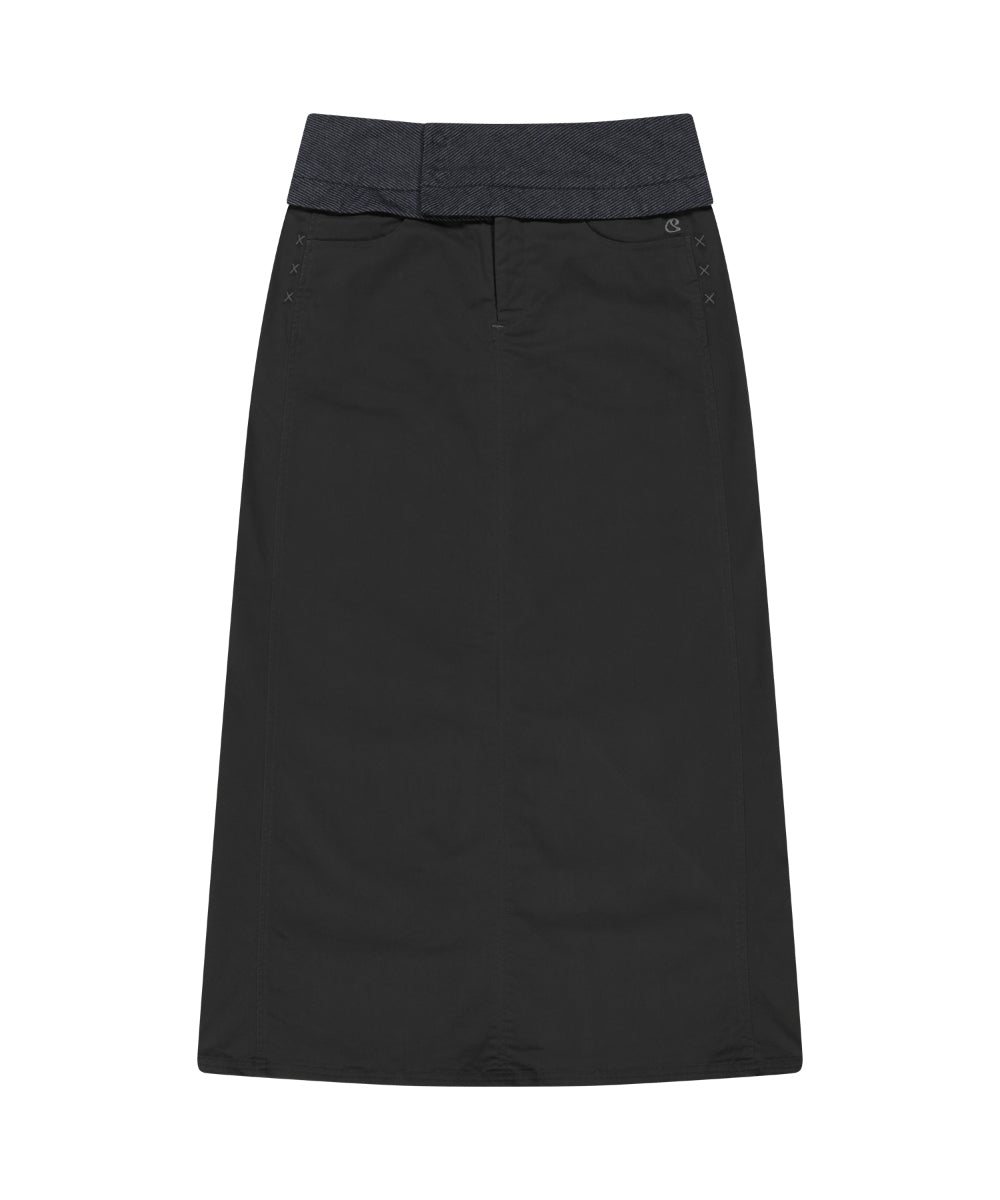 Coyseio - Waist Panel Skirt (Charcoal) product image 15 | TRAB K-Fashion Australia