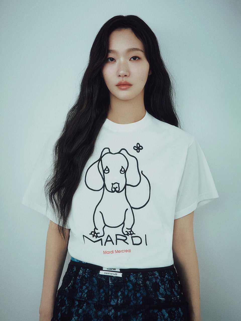Mardi Mercredi - [Pre-Order – Ships June 19] Tshirt Ddanji Ch.02 (Ivory Black) product image 1 | TRAB K-Fashion Australia