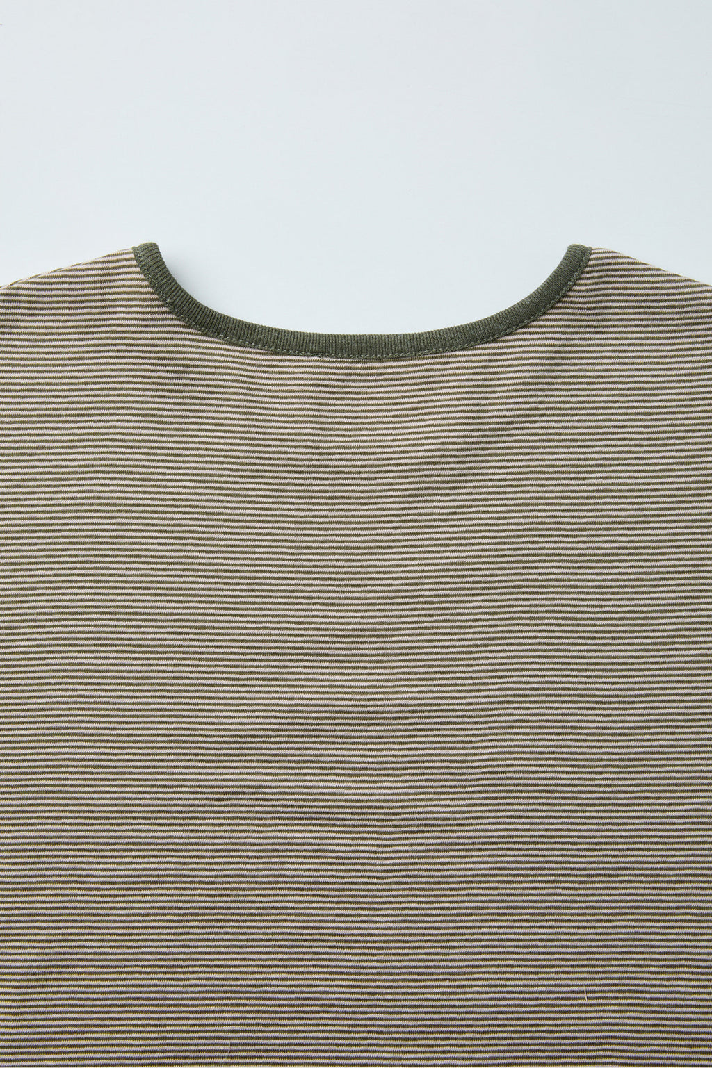 Coor - Striped Crop T-Shirt (Olive Wrap) product image 6 | TRAB K-Fashion Australia