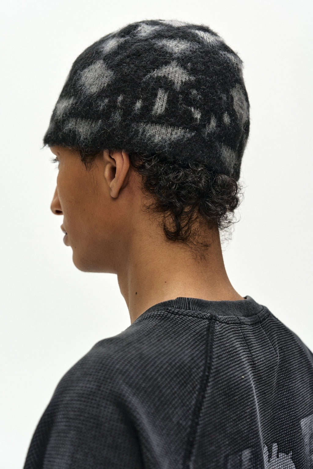 Andersson Bell - Unisex Adsb Argyle Wool Beanie (black/grey) (Black/Grey) product image 5 | TRAB K-Fashion Australia