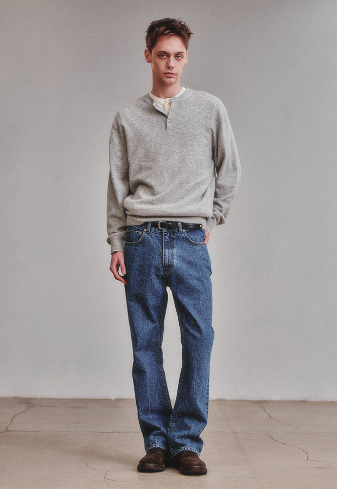 Art if acts - Regular Flare Jeans (Mid Blue) product image 2 | TRAB K-Fashion Australia