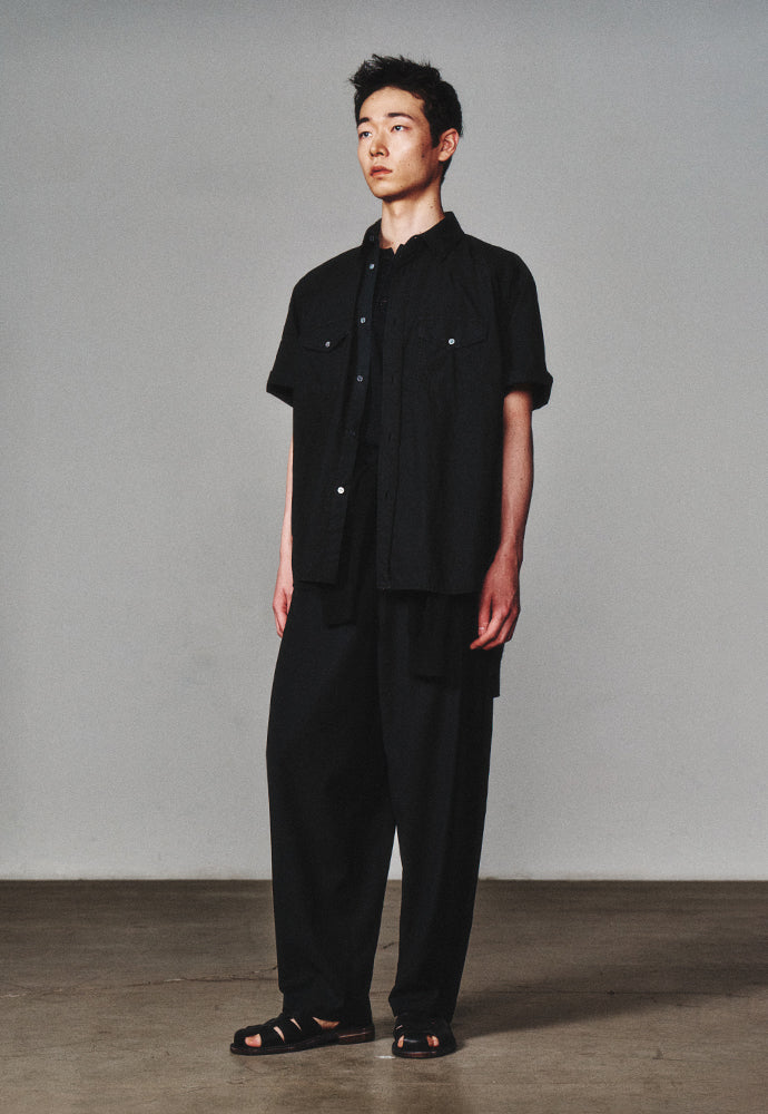 Art if acts - Washed Western Half Shirt (Faded Black) product image 2 | TRAB K-Fashion Australia