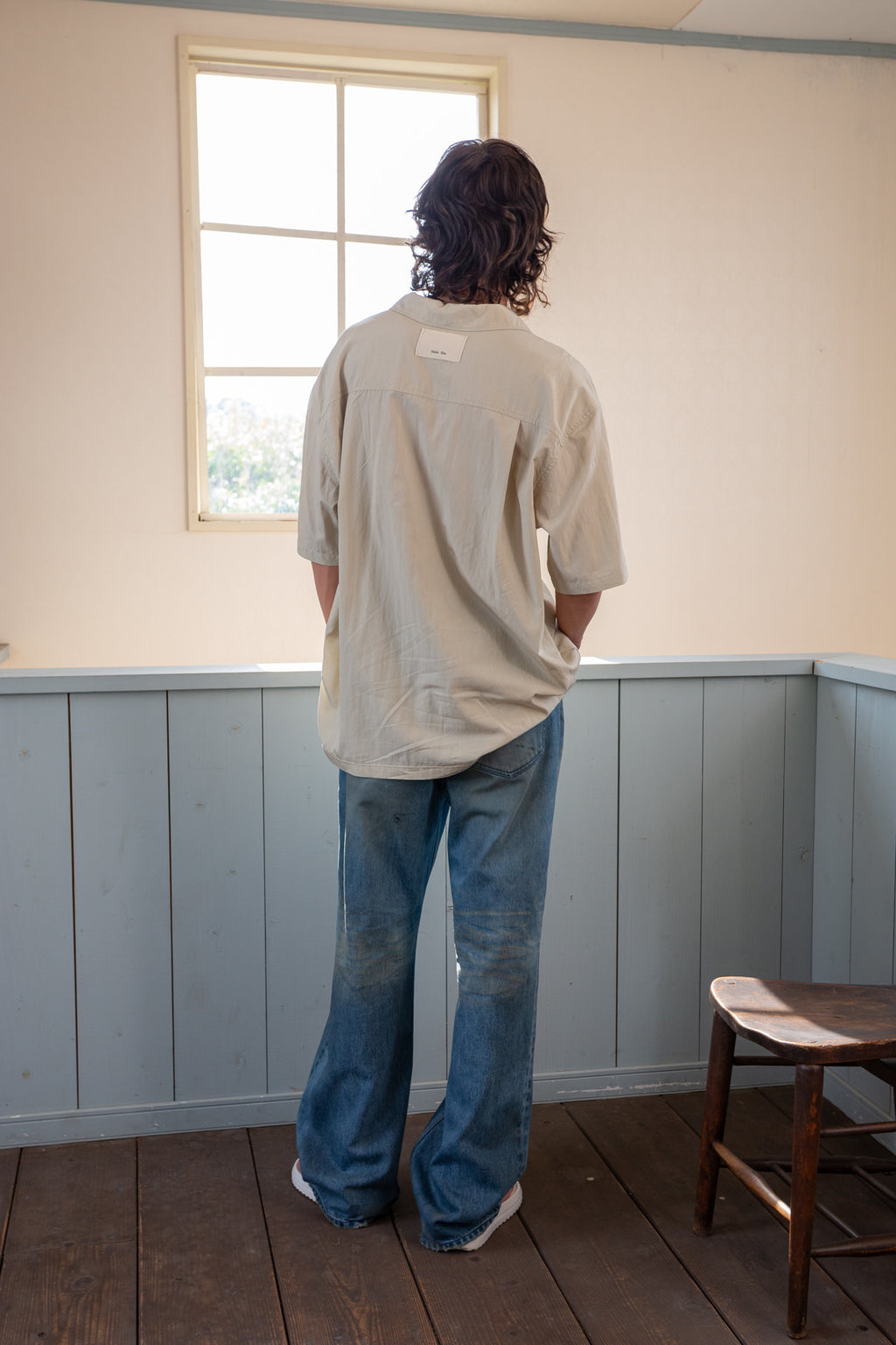 Matin Kim - Embo Washed Denim Pants (Blue) product image 10 | TRAB K-Fashion Australia