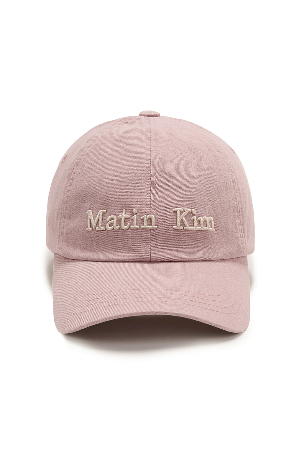 Matin Kim - Matin Dusty Classic Logo Ball Cap (Smoke Pink) product image 1 | TRAB K-Fashion Australia