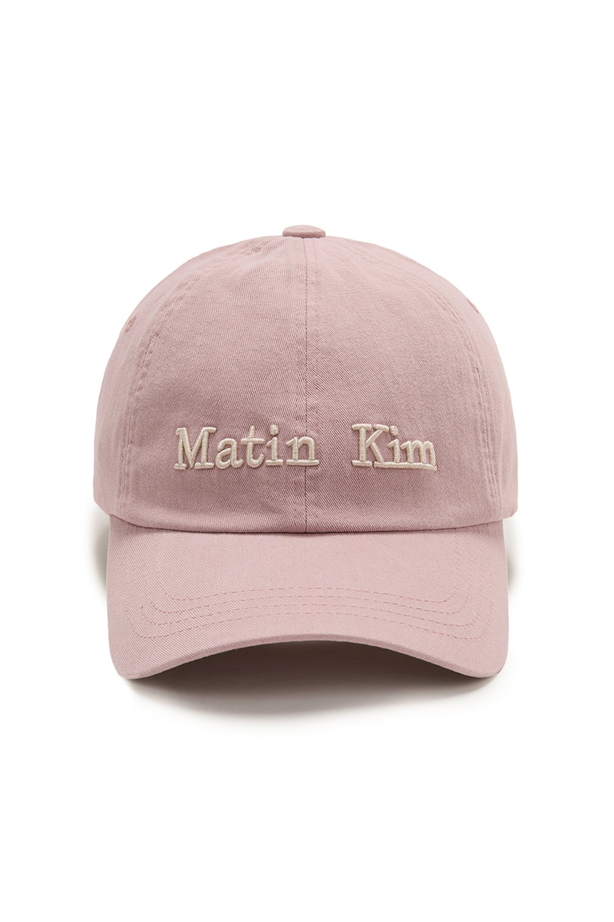Matin Kim - Matin Dusty Classic Logo Ball Cap (Smoke Pink) product image 1 | TRAB K-Fashion Australia