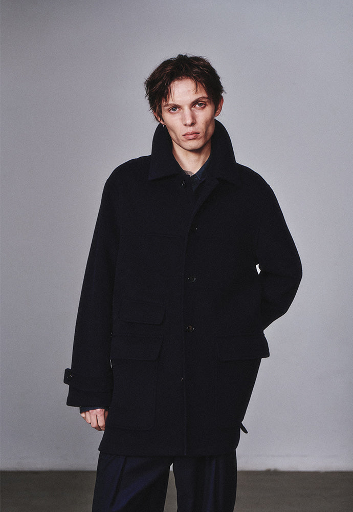 Art if acts - Handmade Car Coat (Deep Navy) product image 4 | TRAB K-Fashion Australia