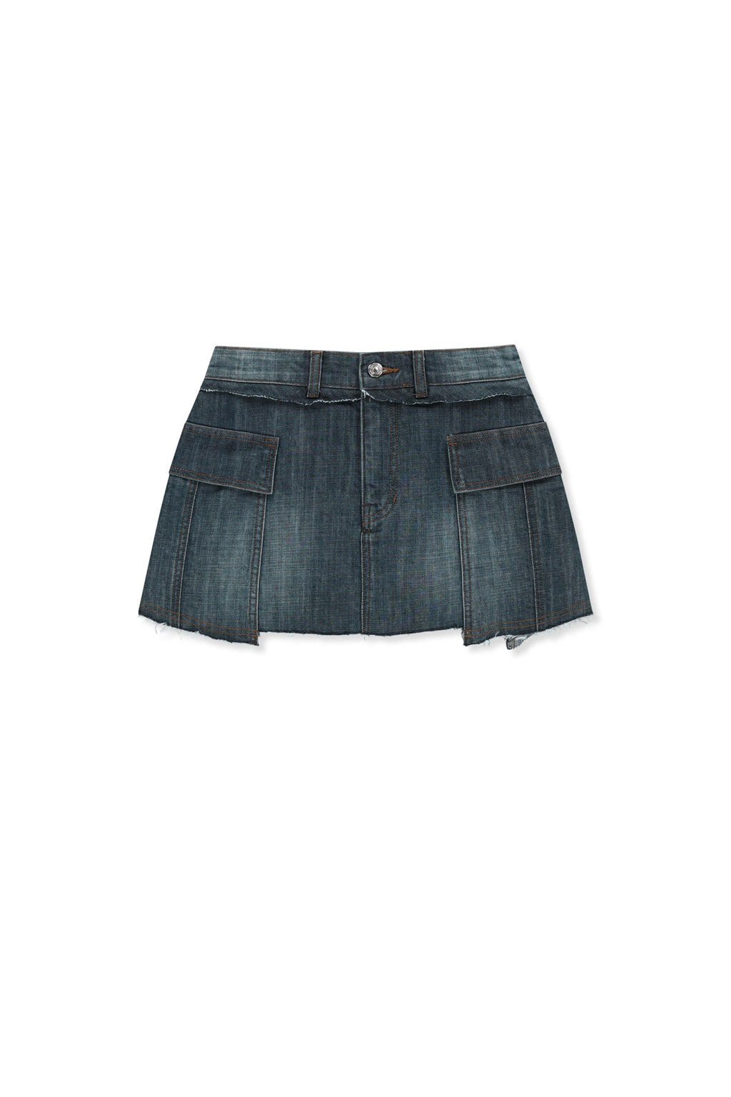 Matin Kim - Cargo Mini Denim Skort (Blue) product image 1 | TRAB K-Fashion Australia
