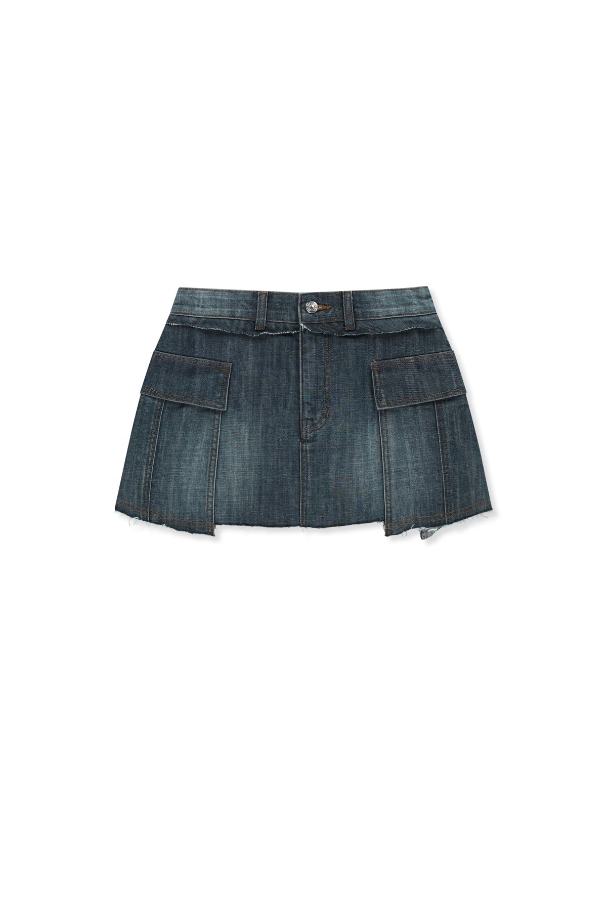 Matin Kim - Cargo Mini Denim Skort (Blue) product image 1 | TRAB K-Fashion Australia