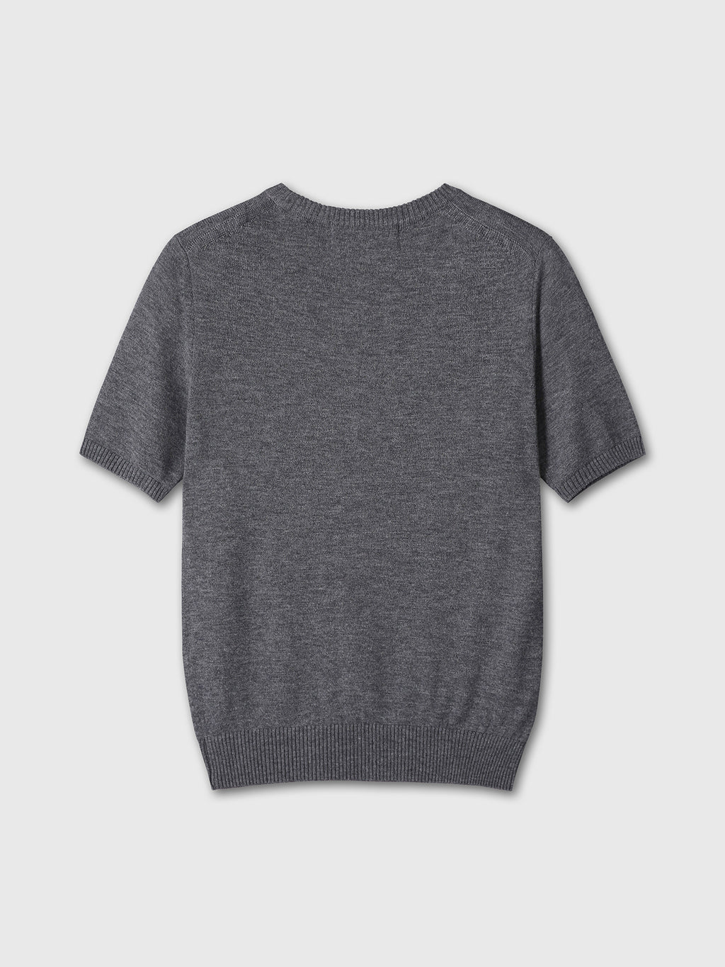 Tonywack - Superfine Wool Argyle Crew Neck Sweater (Grey Cobalt) product image 9 | TRAB K-Fashion Australia