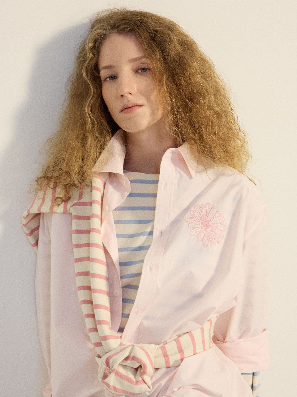 Mardi Mercredi - Cotton Poplin Shirt (Lightpink Pink) product image 1 | TRAB K-Fashion Australia