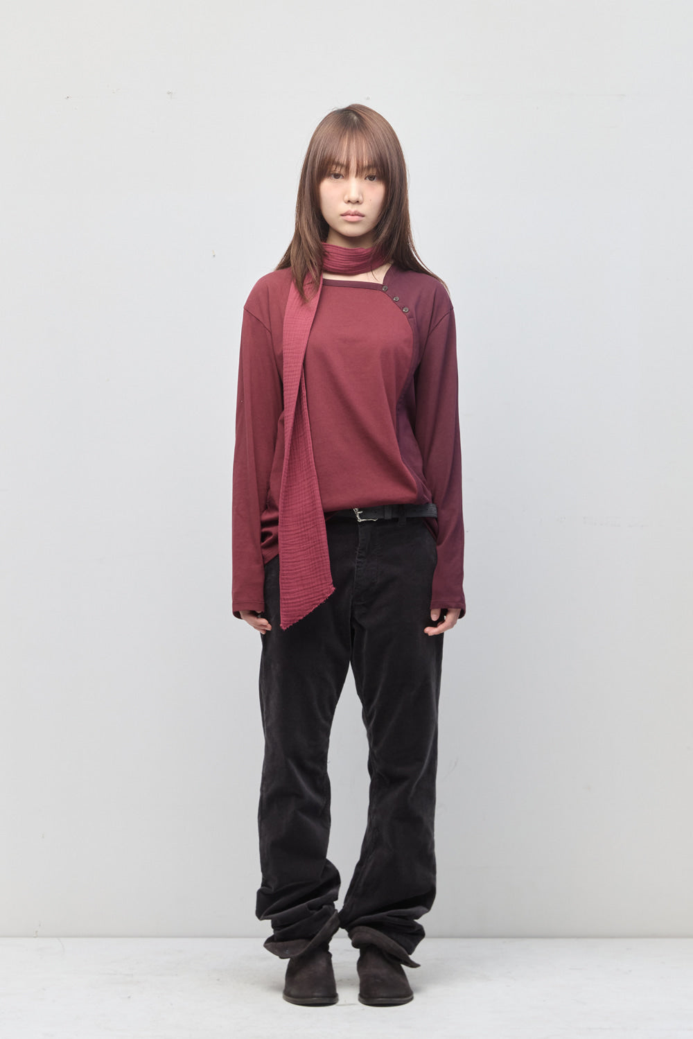 Hatchingroom - Flare Pants Corduroy (Washed Purple Charcoal) product image 17 | TRAB K-Fashion Australia