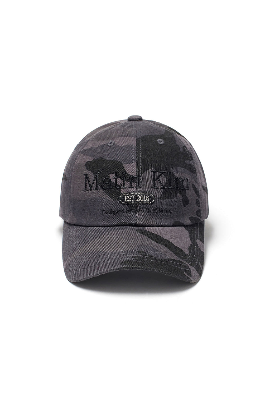 Matin Kim - Camouflage Logo Ball Cap (Charcoal) product image 1 | TRAB K-Fashion Australia