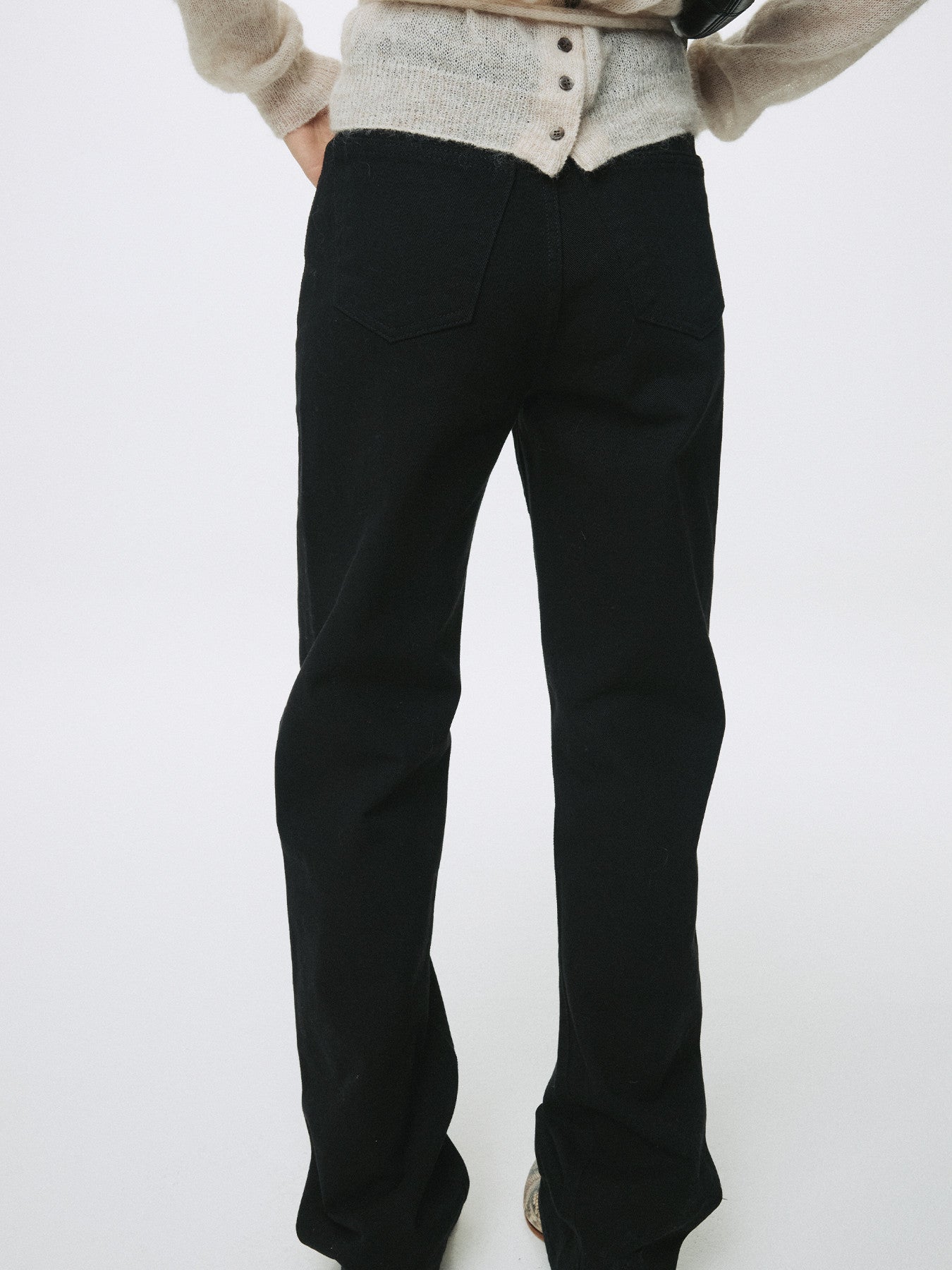 Tonywack - Twisted Seam Straight-Leg Denim Jeans (Black) product image 7 | TRAB K-Fashion Australia
