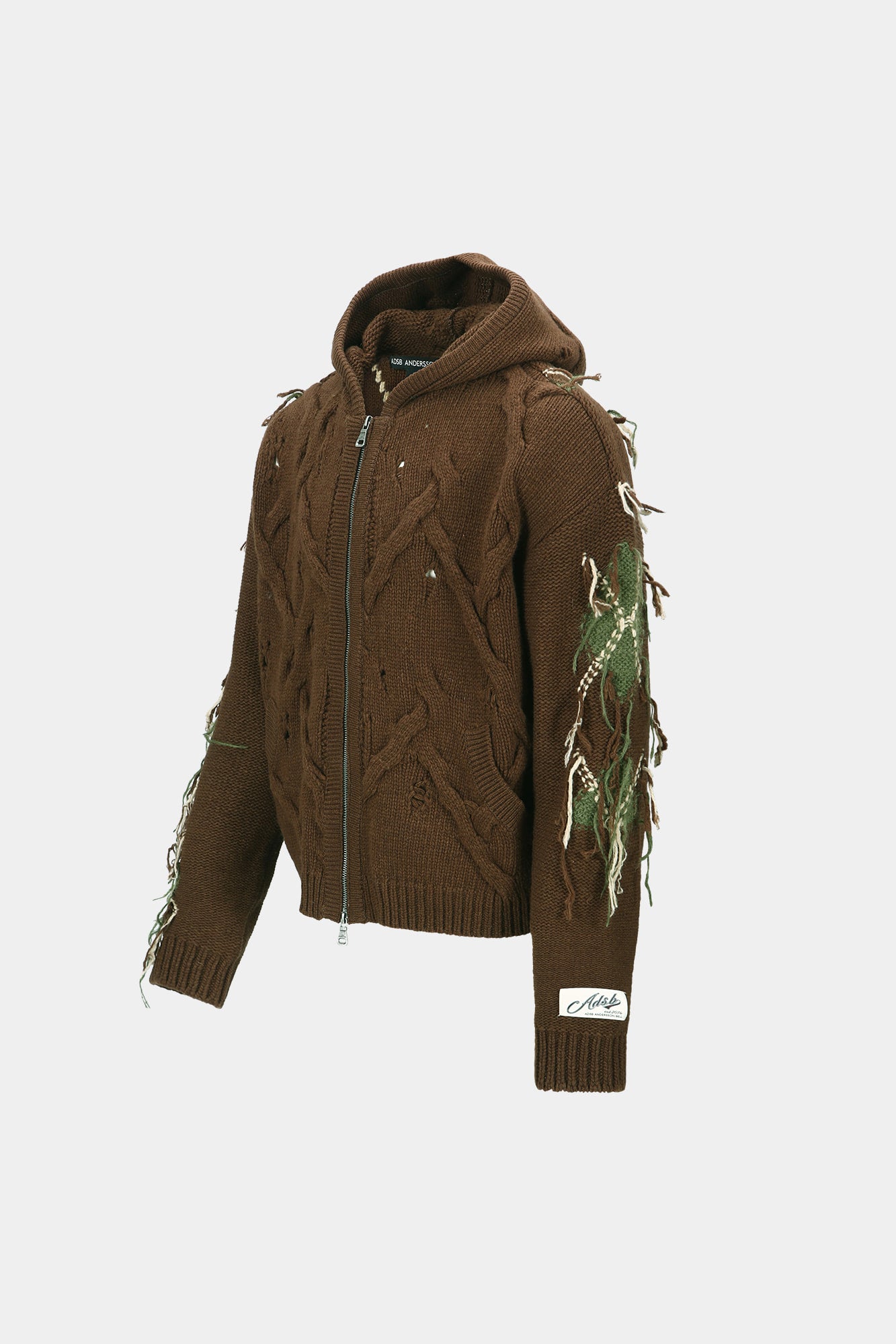 Andersson Bell - Unisex Argyle Fisherman Hood Zip-Up (Brown) product image 13 | TRAB K-Fashion Australia