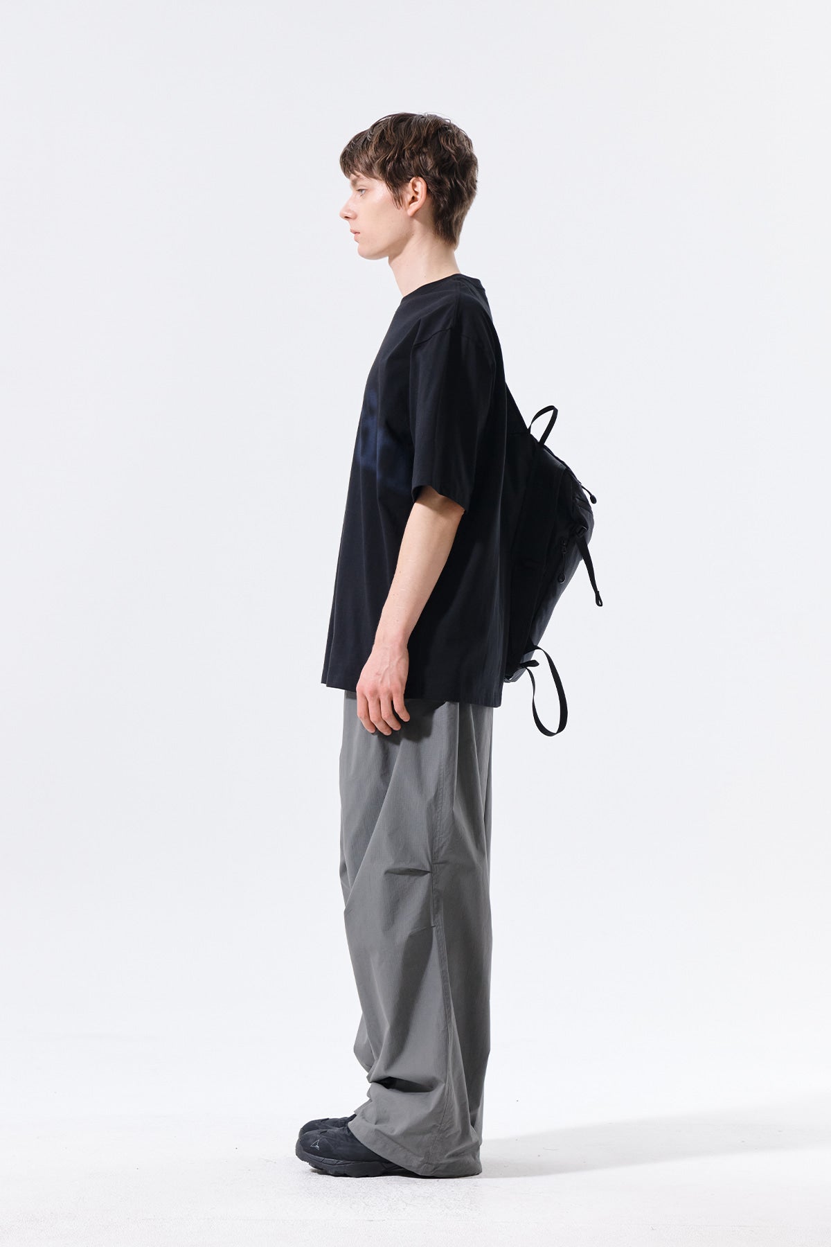 Matin Kim - Big Arch Logo Top (Black) product image 6 | TRAB K-Fashion Australia