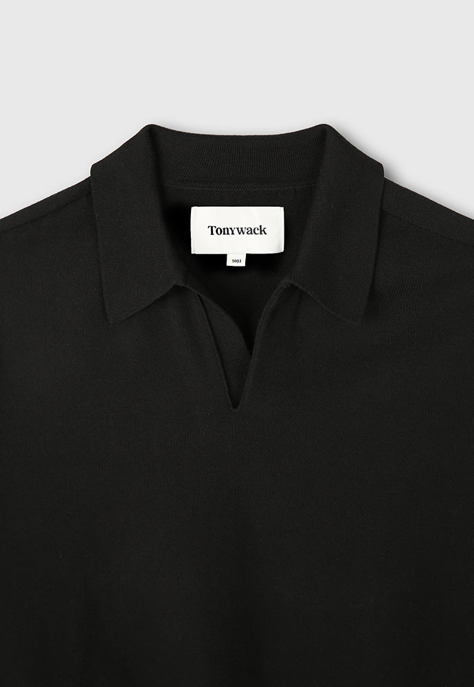 Tonywack - High Count Whole Garment Saddle Neck Knit (Black) product image 9 | TRAB K-Fashion Australia