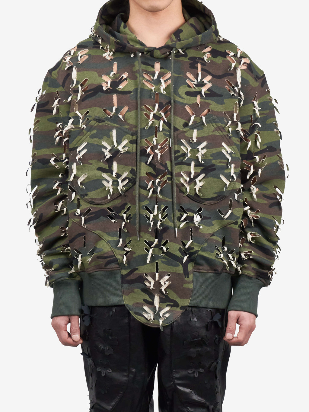 Juntae Kim - Laser-Slashed Hoodie (OC2) product image 1 | TRAB K-Fashion Australia