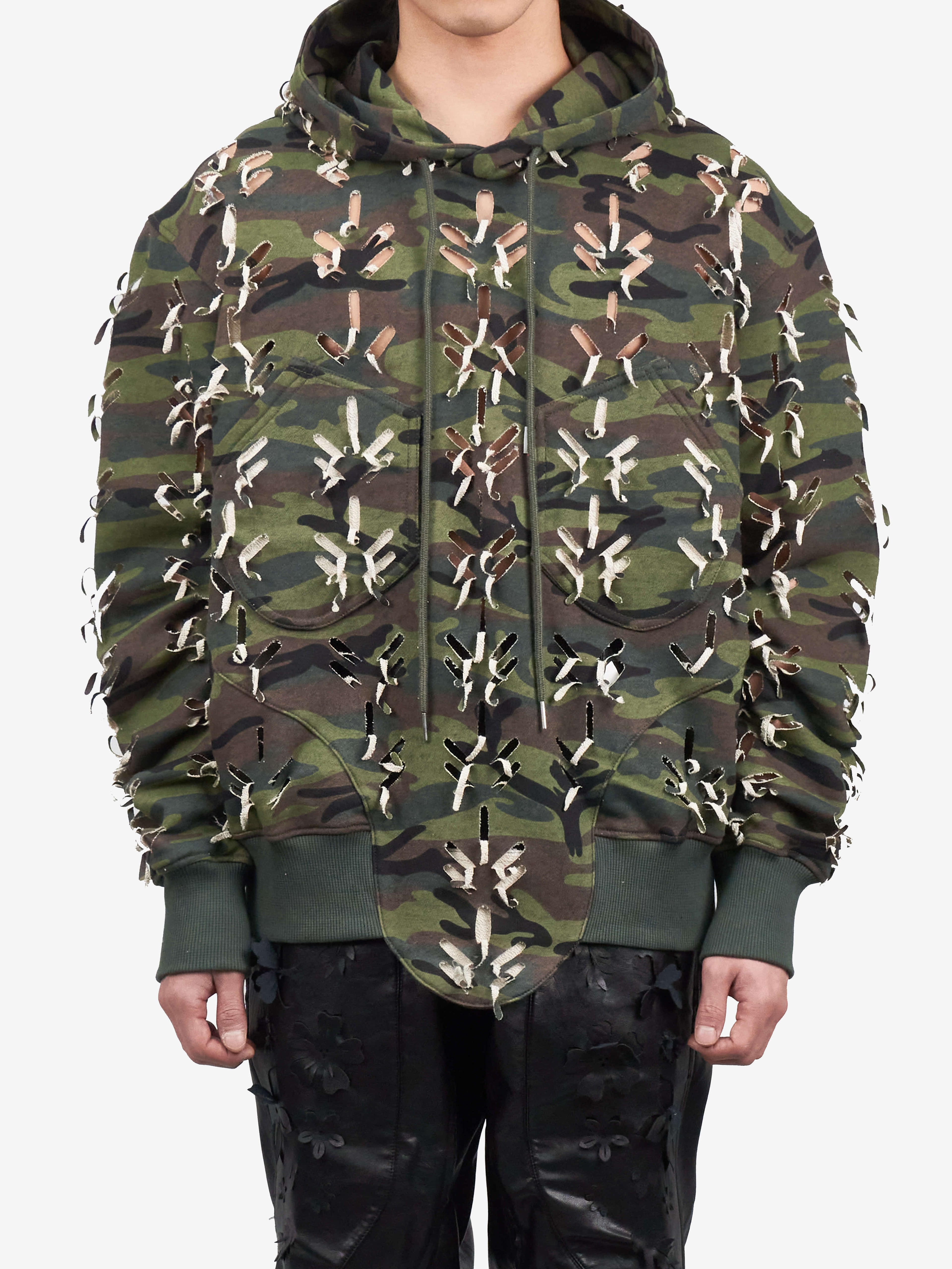Juntae Kim - Laser-Slashed Hoodie (OC2) product image 1 | TRAB K-Fashion Australia