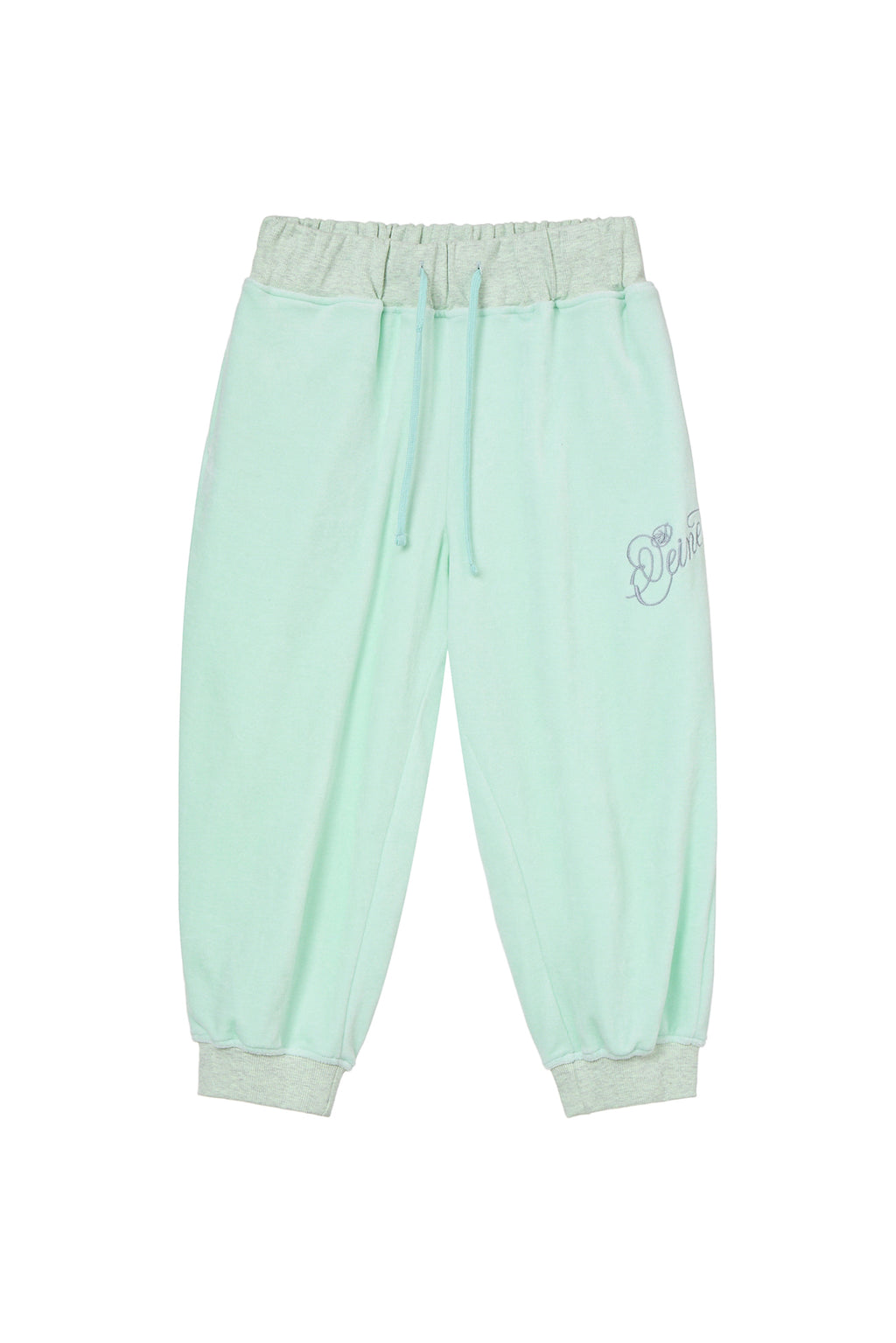 Deinet - Rose Typo Capri Jogger Pants (Mint) product image 9 | TRAB K-Fashion Australia