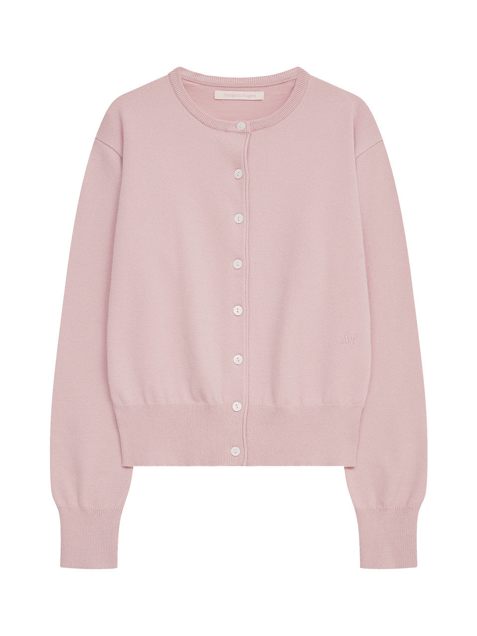Margarin Fingers - Basic Logo Cardigan (Pink) product image 2 | TRAB K-Fashion Australia