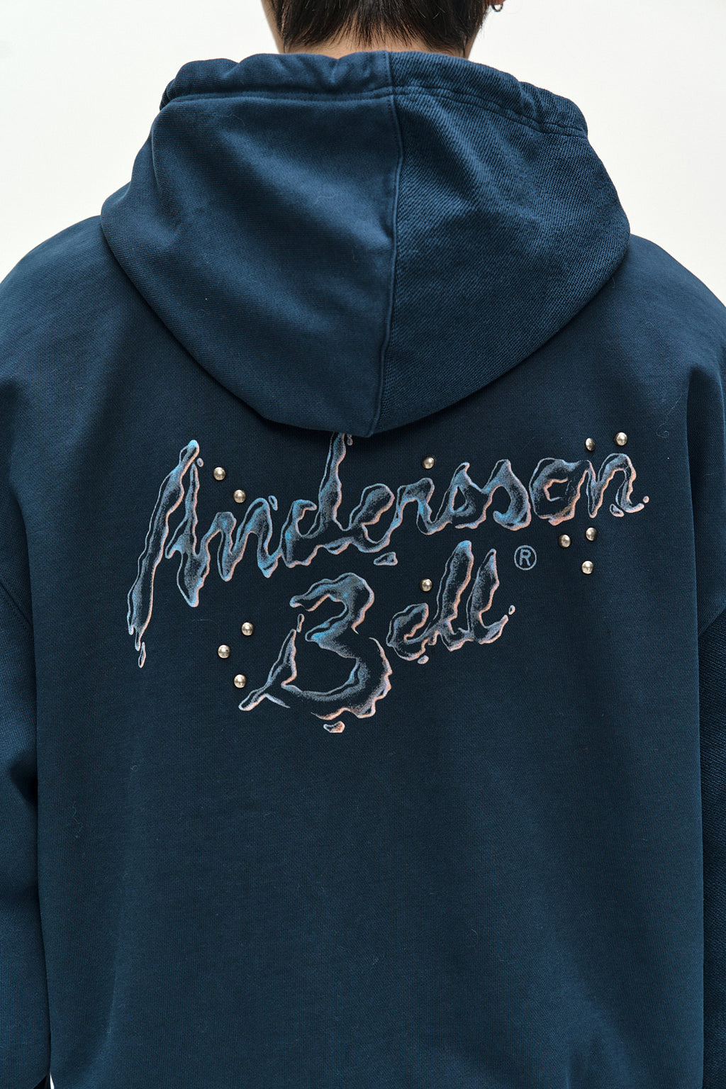 Andersson Bell - (essential) Unisex Patchwork Liquid Logo Hood Zip-Up (deep Blue) (Deep Blue) product image 8 | TRAB K-Fashion Australia