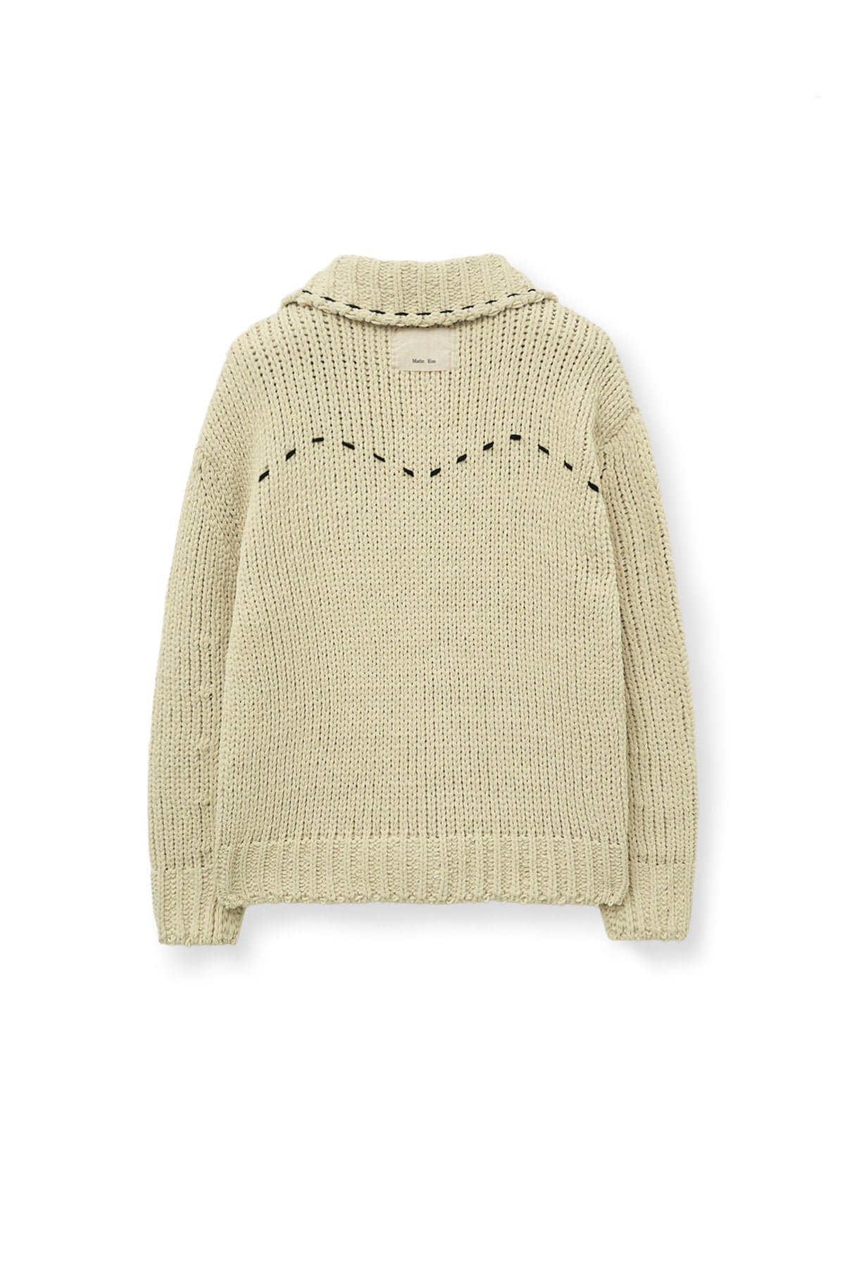 Matin Kim - Handmade Collar Knit Cardigan (Butter) product image 3 | TRAB K-Fashion Australia
