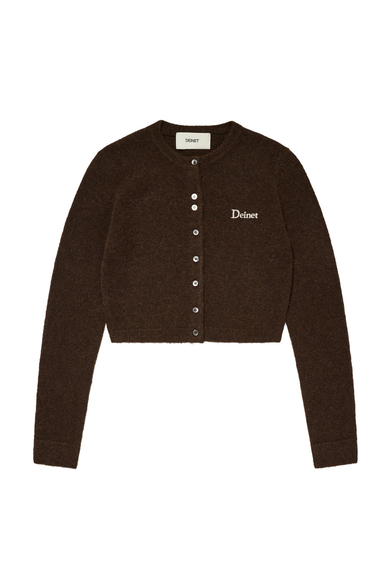 Deinet - Alpaca Round Knit Cardigan (Brown) product image 7 | TRAB K-Fashion Australia