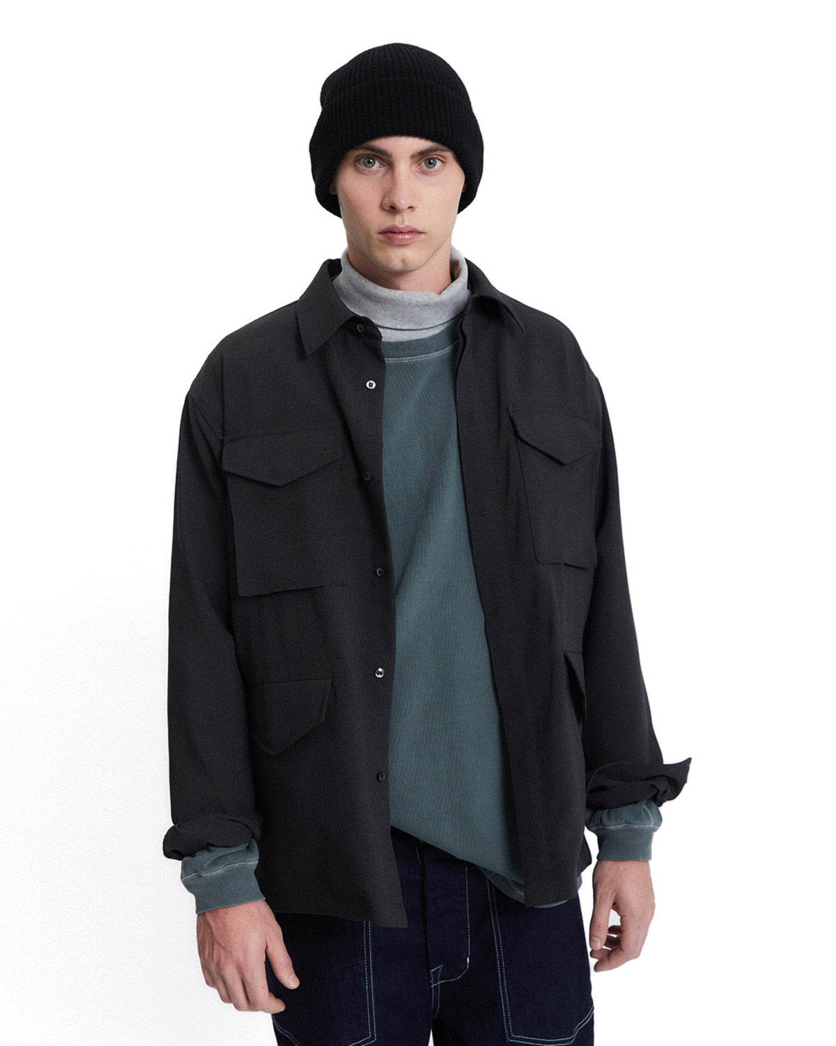 Eastlogue - M-65 Shirts (Charcoal) product image 3 | TRAB K-Fashion Australia