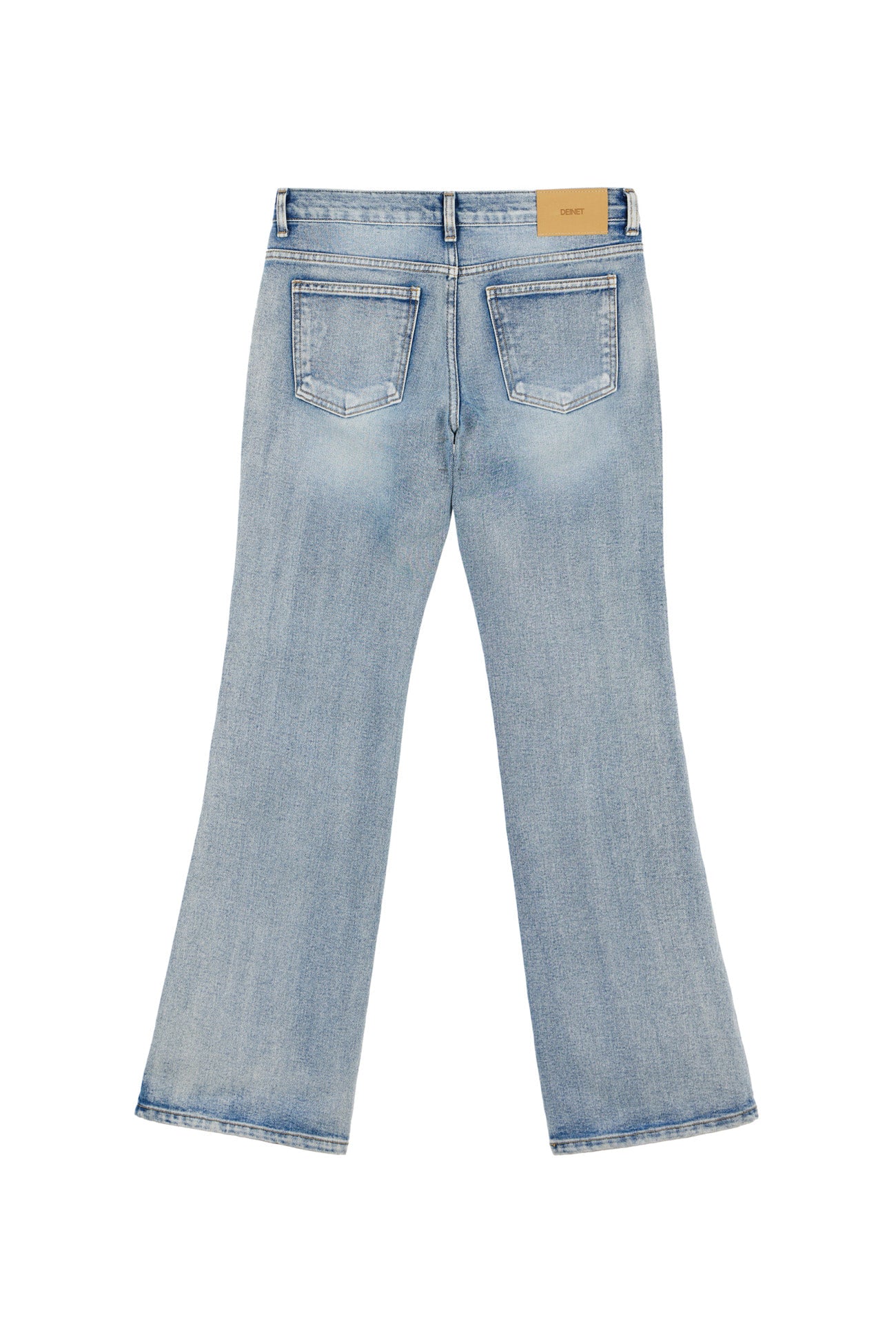 Deinet - Ripped Damage Boots Cut Denim (Blue) product image 11 | TRAB K-Fashion Australia