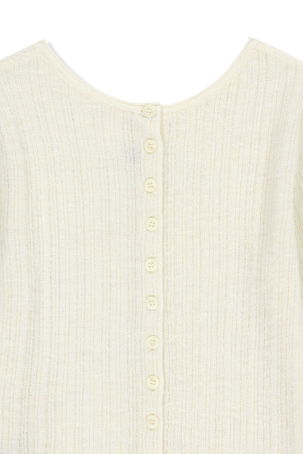 Matin Kim - Two Way Texture Knit Top (Ivory) product image 3 | TRAB K-Fashion Australia