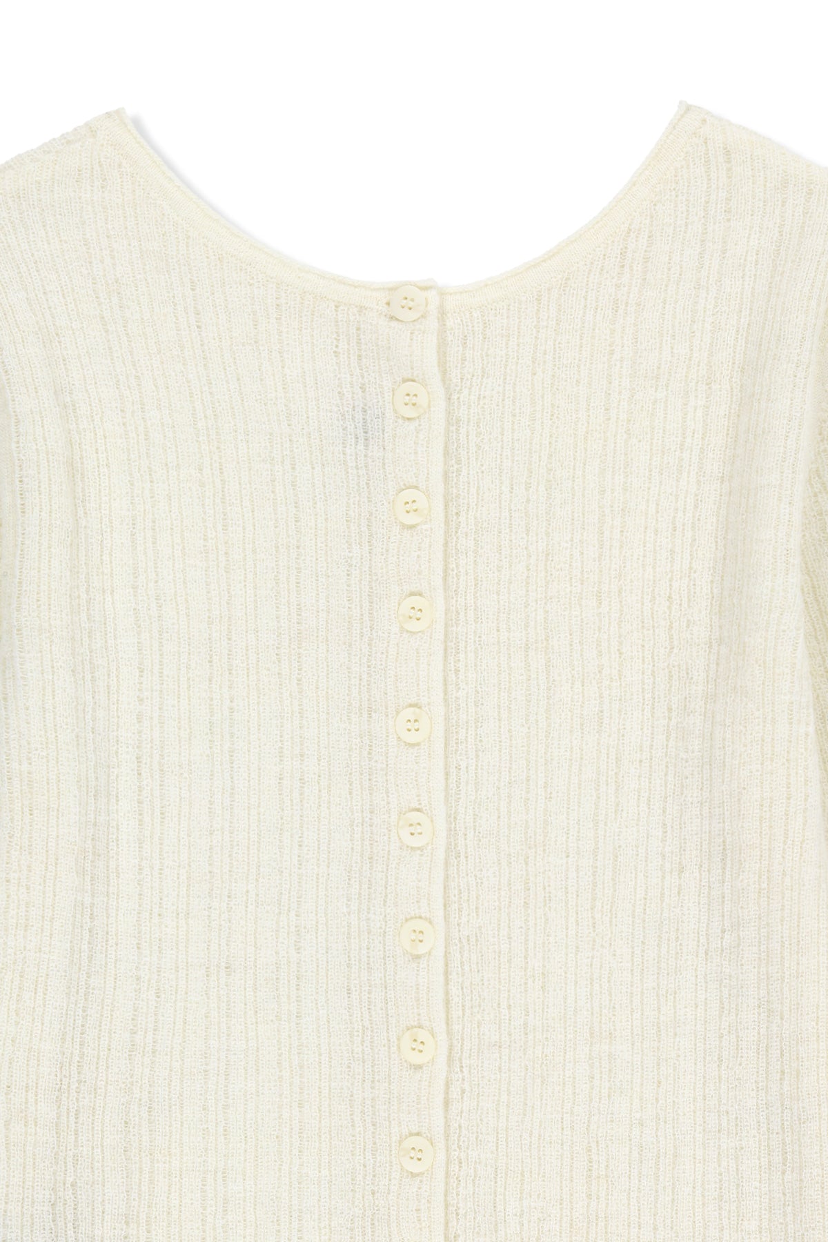 Matin Kim - Two Way Texture Knit Top (Ivory) product image 3 | TRAB K-Fashion Australia