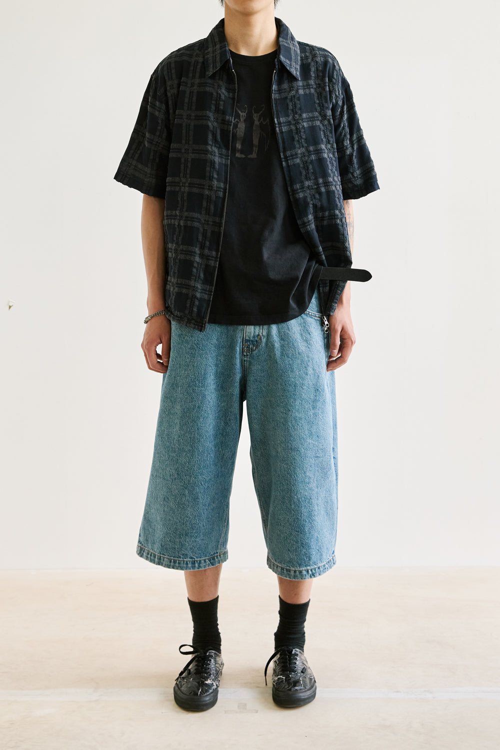 Hatchingroom - Shirket Over Dyed Check Dark (Navy) product image 9 | TRAB K-Fashion Australia