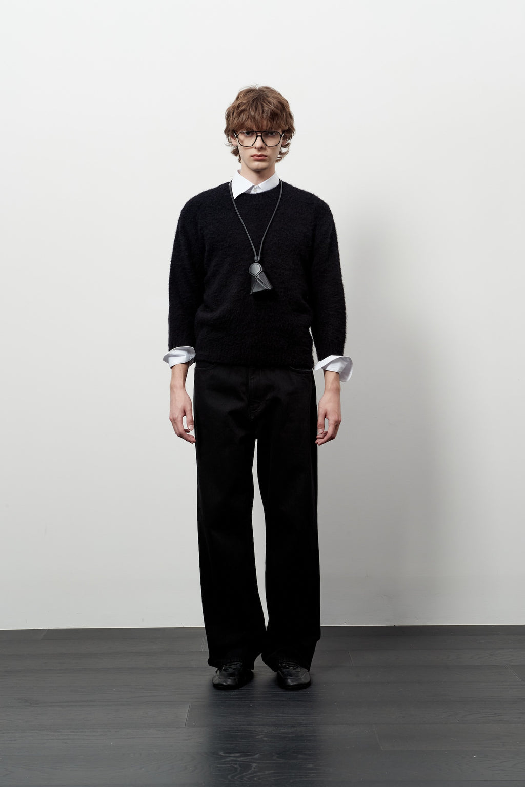 Stu - Straight Denim Pants (Black) product image 1 | TRAB K-Fashion Australia