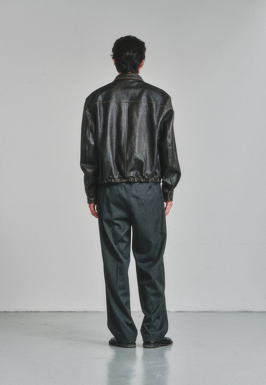 Art if acts - Vintage Leather Swing Jacket (Vintage Wood) product image 4 | TRAB K-Fashion Australia