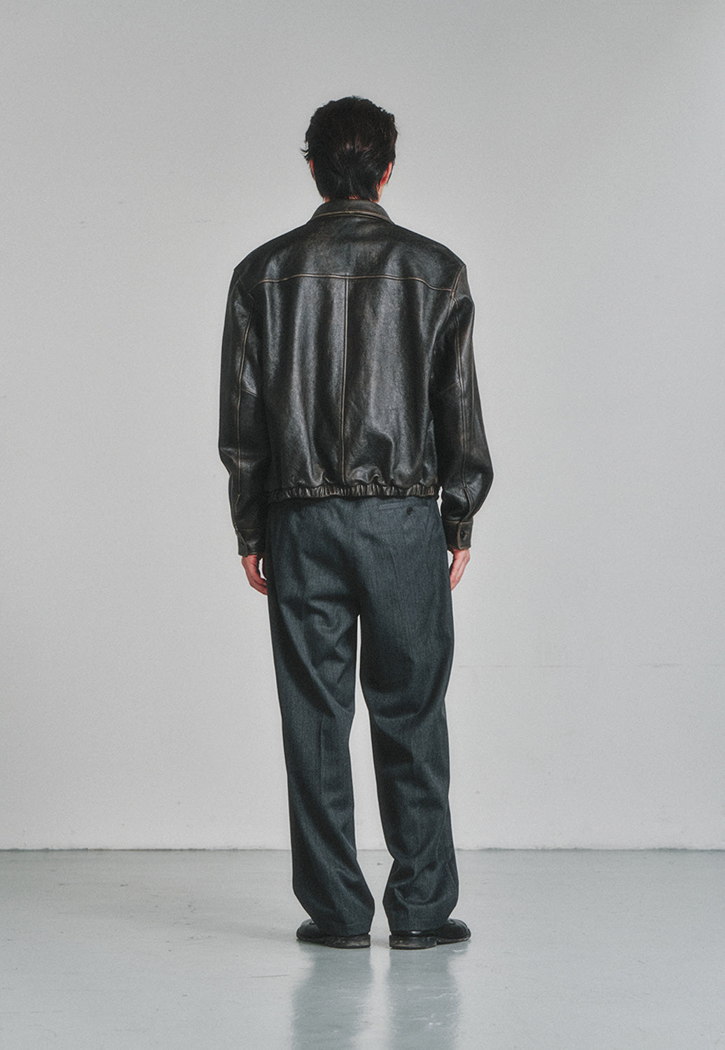Art if acts - Vintage Leather Swing Jacket (Vintage Wood) product image 4 | TRAB K-Fashion Australia