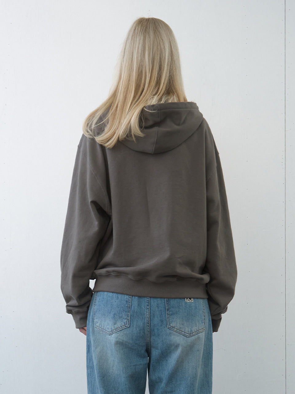 Kijun - Dusty Zip-Up Hoodie (Charcoal) product image 3 | TRAB K-Fashion Australia