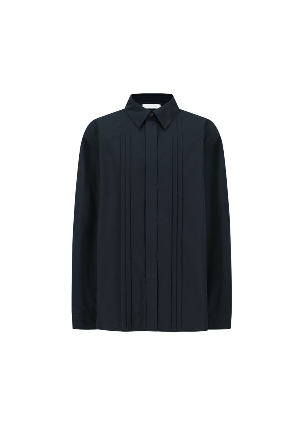 Amomento - Pleated Shirt (Navy) product image 5 | TRAB K-Fashion Australia