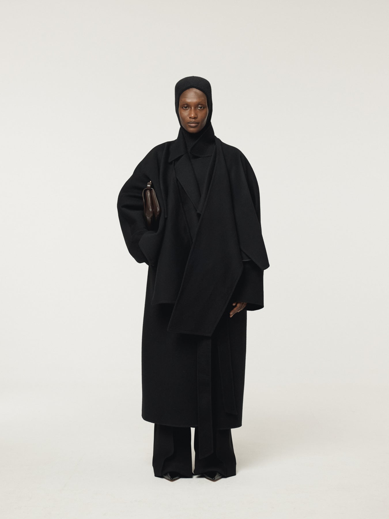 Recto - Classic Belted Handmade Coat (Black) product image 2 | TRAB K-Fashion Australia