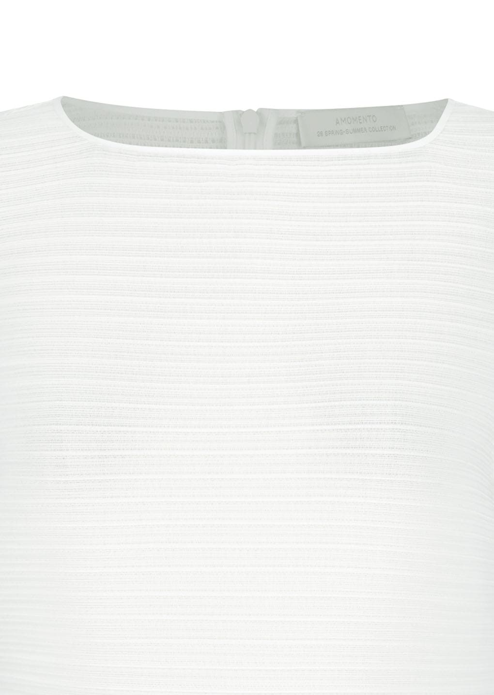 Amomento - Pleats Hourglass Mini Dress (White) product image 4 | TRAB K-Fashion Australia