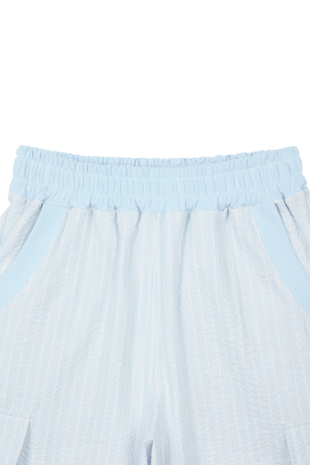 Deinet - Deinet Stripe Bermuda Sweat Pants (Light Blue) product image 3 | TRAB K-Fashion Australia