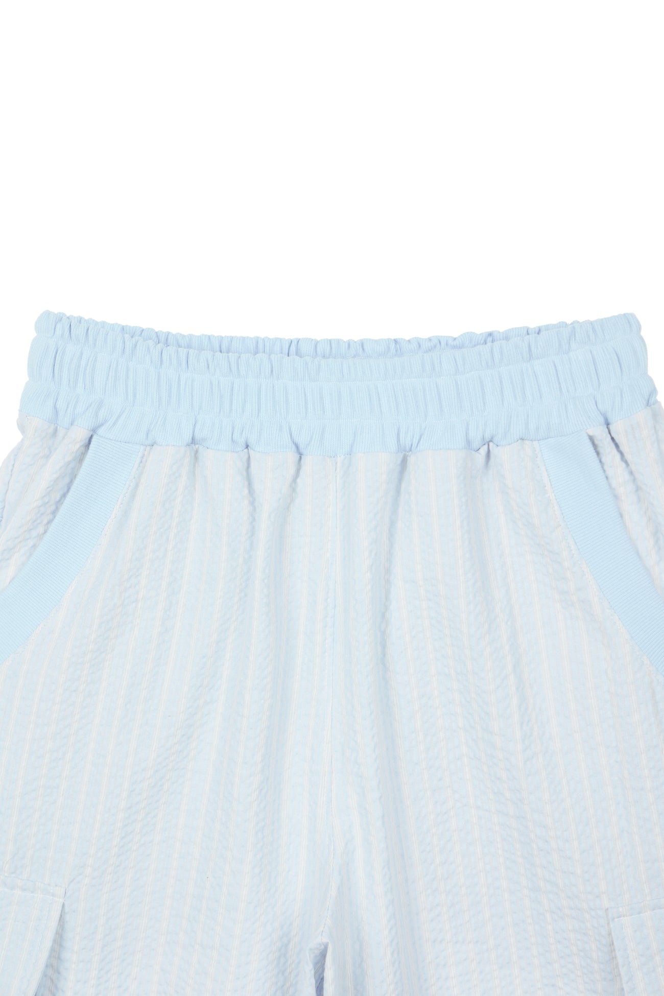 Deinet - Deinet Stripe Bermuda Sweat Pants (Light Blue) product image 3 | TRAB K-Fashion Australia