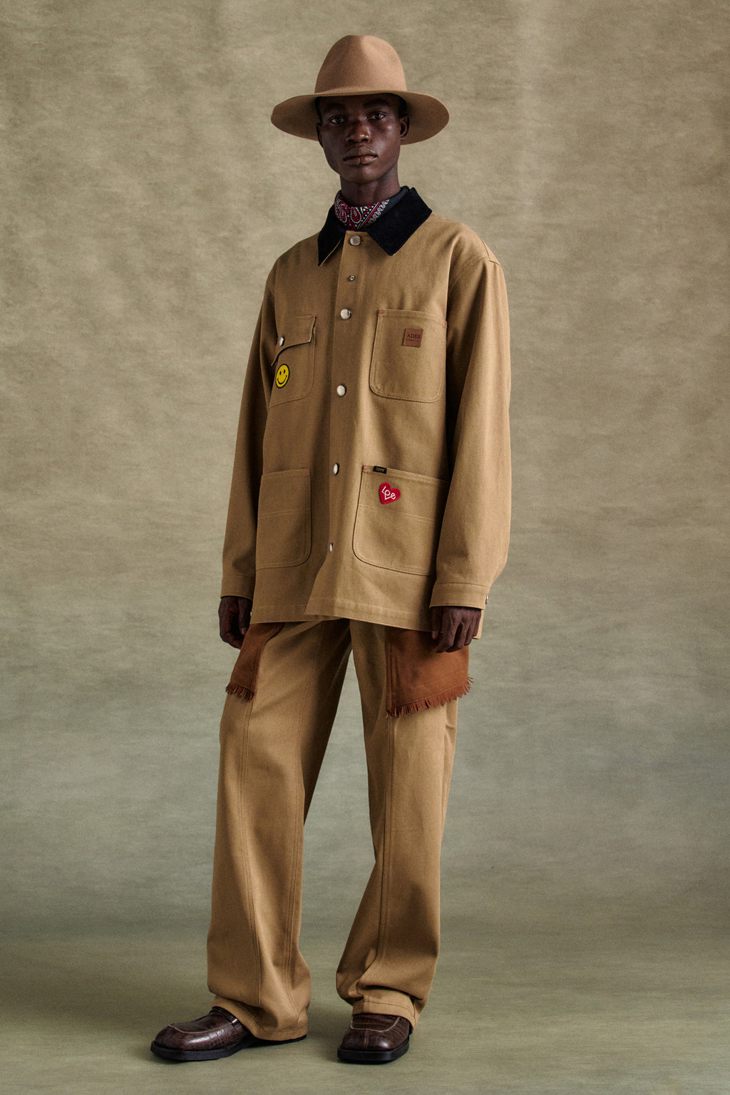 Andersson Bell - Guitar Printed Cotton Jacket (Tan) product image 7 | TRAB K-Fashion Australia