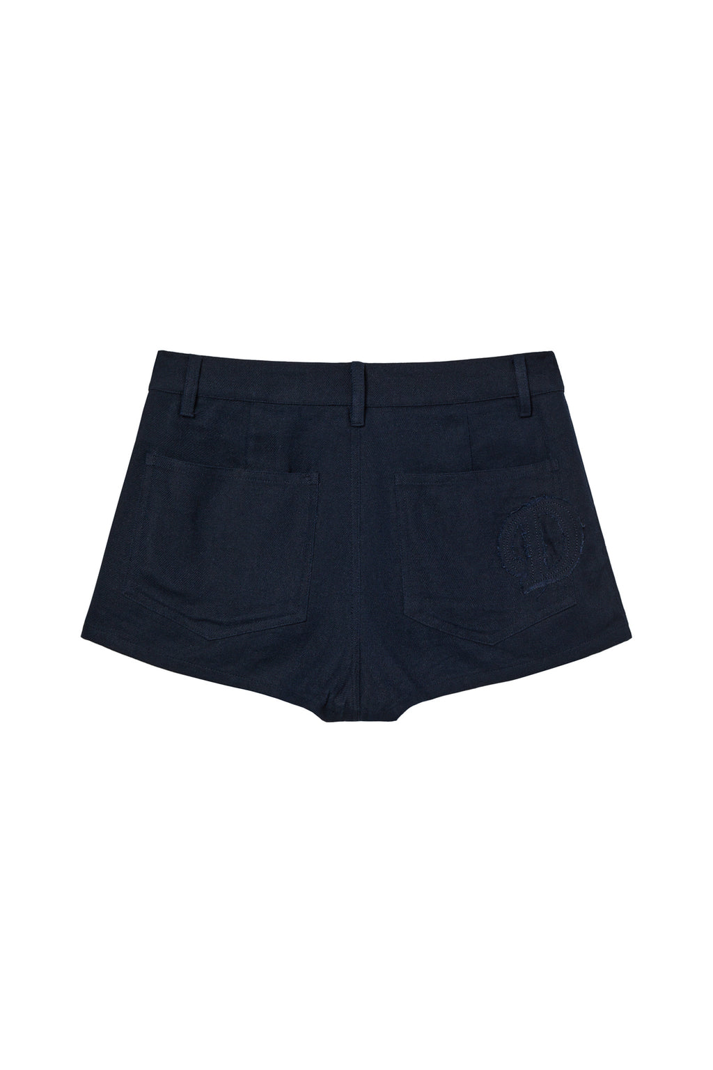 Deinet - Deinet D Logo Linen Shorts (Navy) product image 1 | TRAB K-Fashion Australia